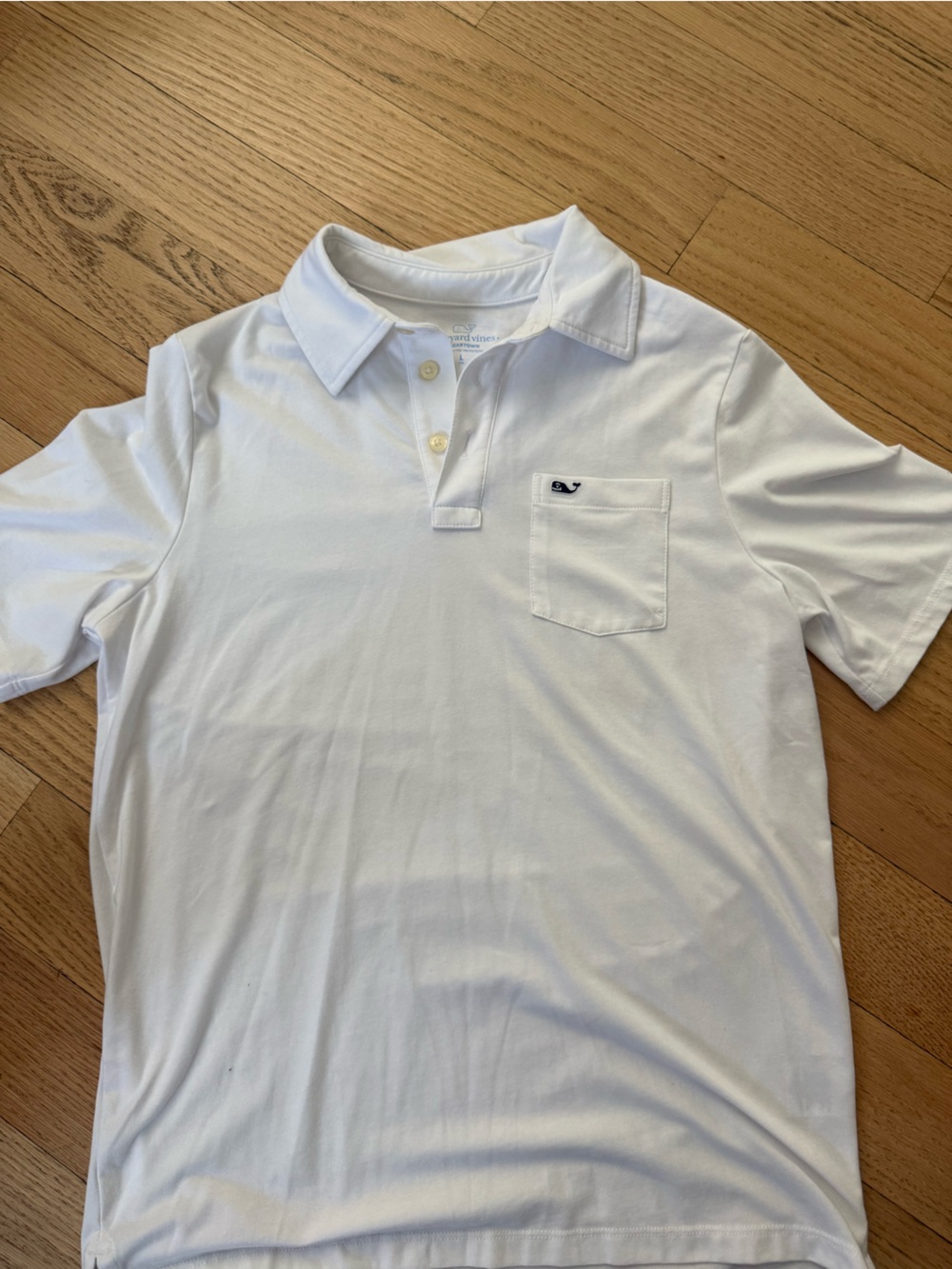 Vineyard Vines Boys White Polo